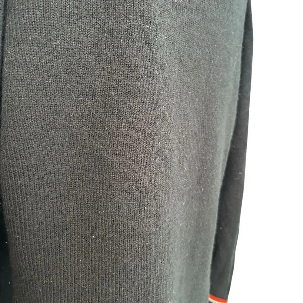 Vintage 50s/60s Cable Knit Sweater Vest Set Black Small - Picture 8 of 16